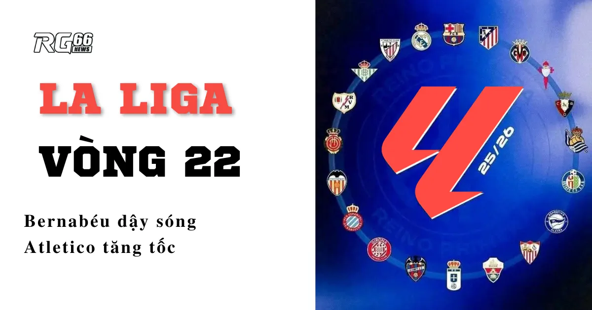 La Liga vòng 22 – Bernabéu dậy sóng, Atletico tăng tốc