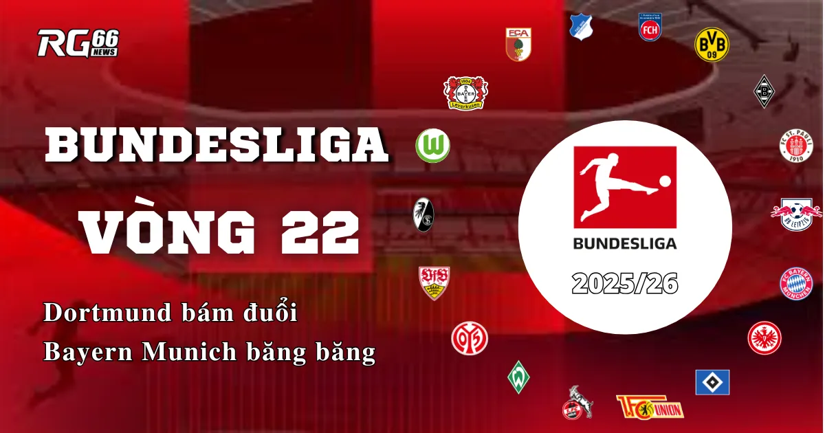 Bundesliga vòng 22 – Dortmund bám đuổi, Bayern băng băng