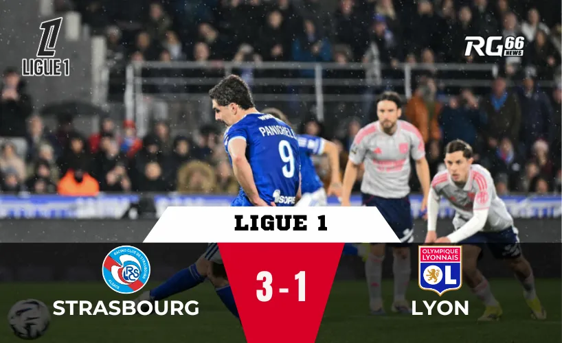 Lyon thua Strasbourg – Chuỗi 13 trận thắng chính thức khép lại