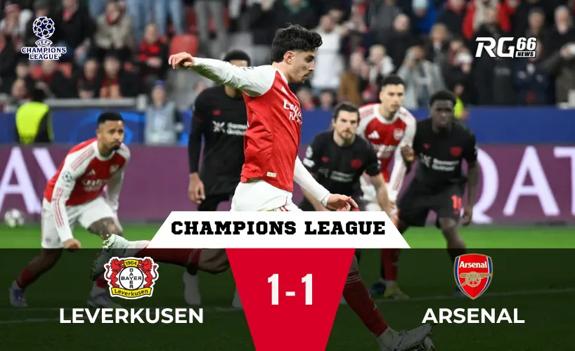 Leverkusen vs Arsenal – Trận hòa căng thẳng đến phút cuối