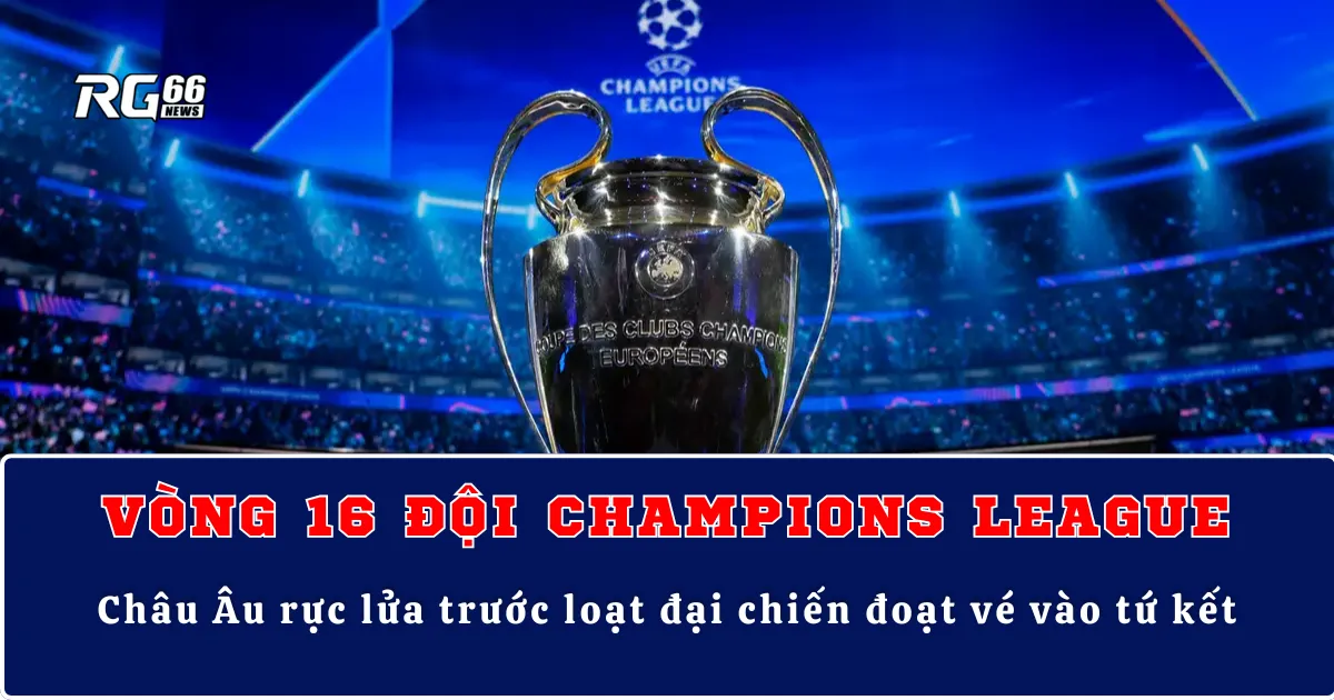 Vòng 16 đội Champions League – Châu Âu rực lửa trước loạt đại chiến đoạt vé vào tứ kết